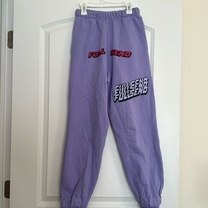 Fullsend Womems Purple Jogger Sweatpants